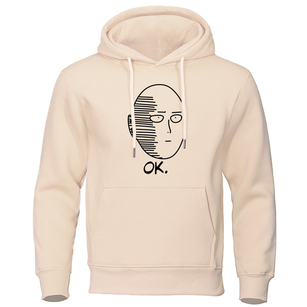 Mens Casual Hooded Sweatshirt One Punch Man Hoodie