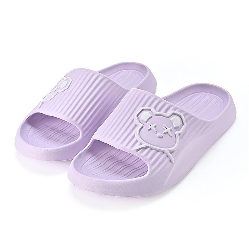 Cat Graffiti Women Slippers Summer Slide Cartoon