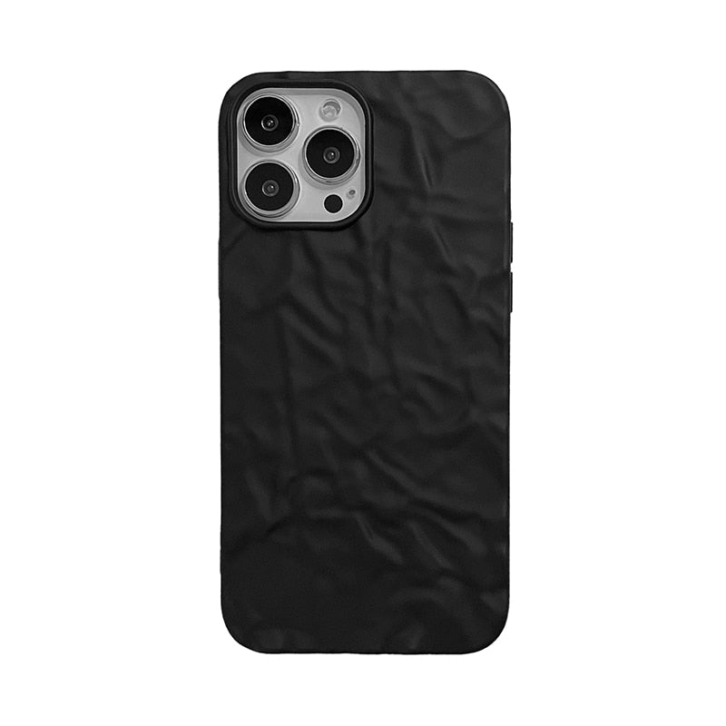 Qianliyao Luxury Black tin paper pattern Phone Case for iphone