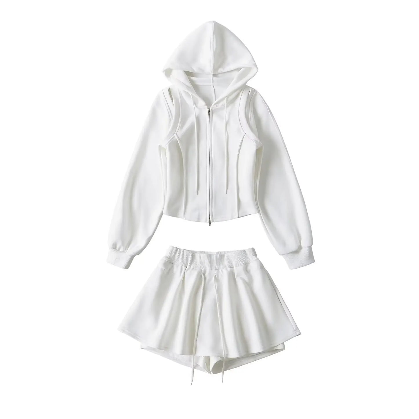 Women's HLJ American Sporty Hooded Two Piece Sets