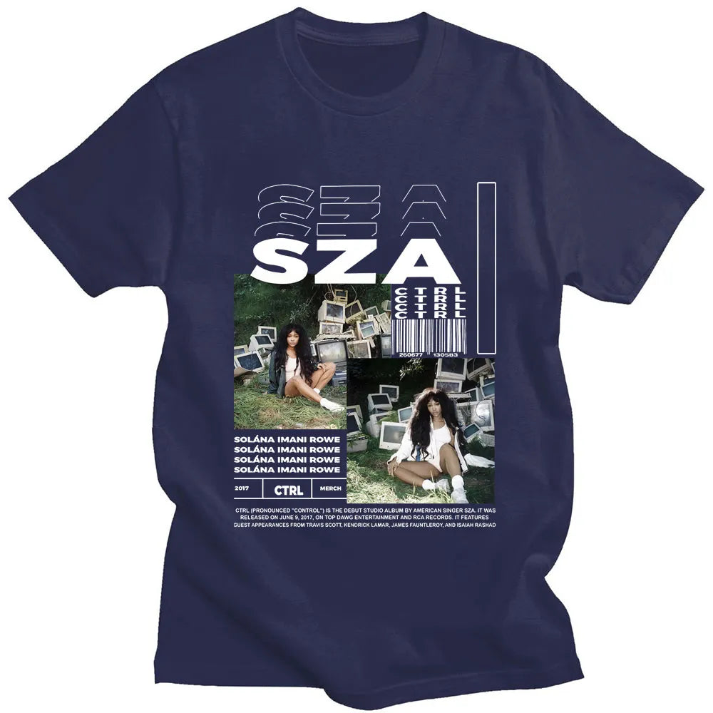 Mens SZA Ctrl Music Album Cover Graphic T-Shirt