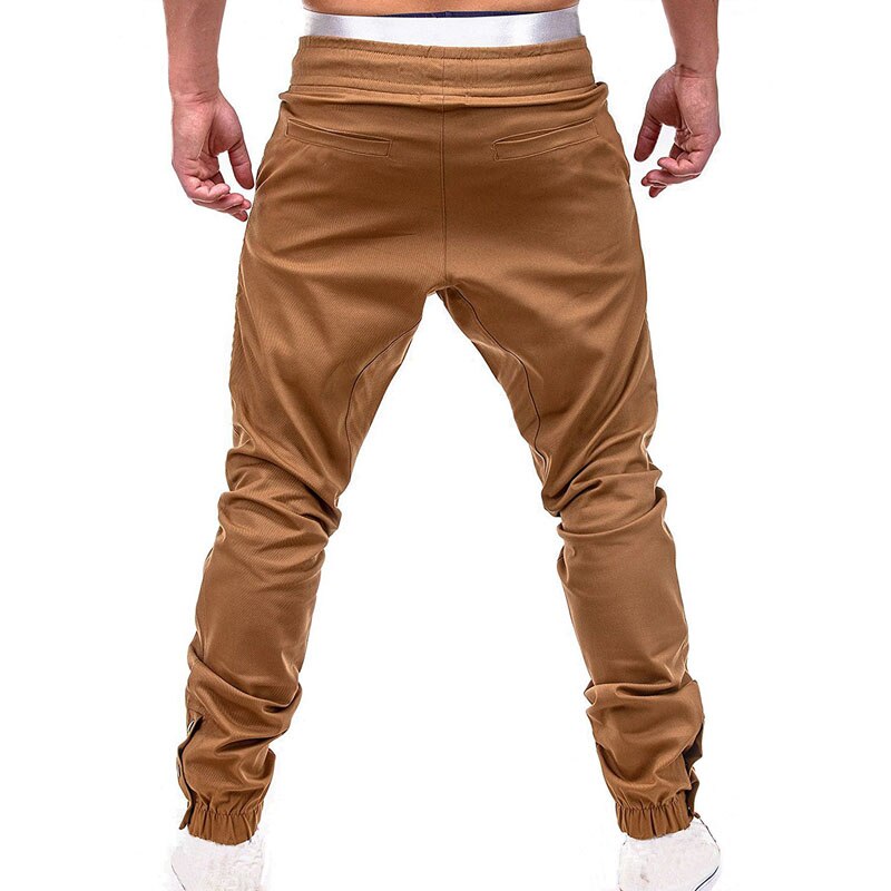 Mens Autumn Leisure Casual Workout Slim Fit Trousers