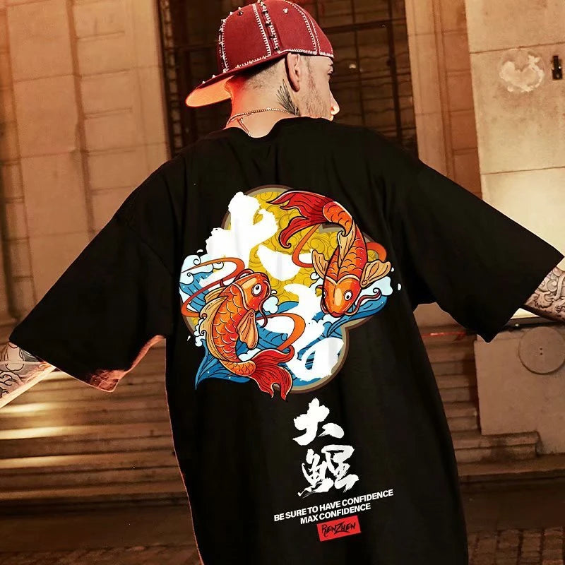 Men's Lucky Carp Graphic Fashion Y2K TShirt