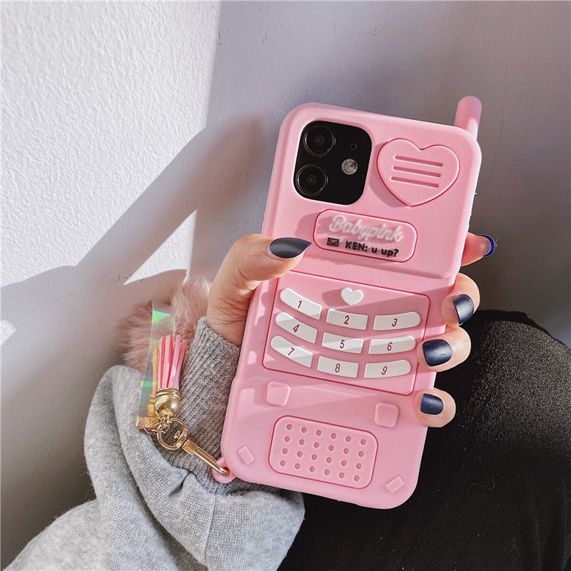 Cute love heart kid girl gift 3D Phone Case For iPhone