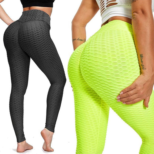 Women High Waisted Push Up Leggins Stretchy Butt Lift Workout Tights