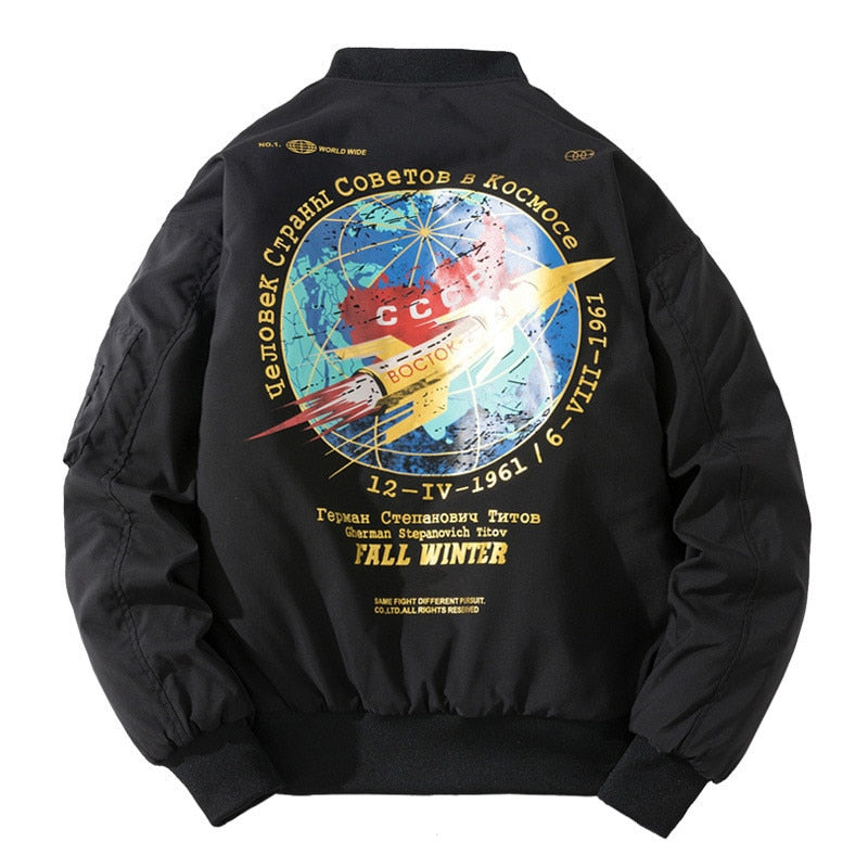 Men Winter Bomber Jacket Men Fashion Pilot Jacket