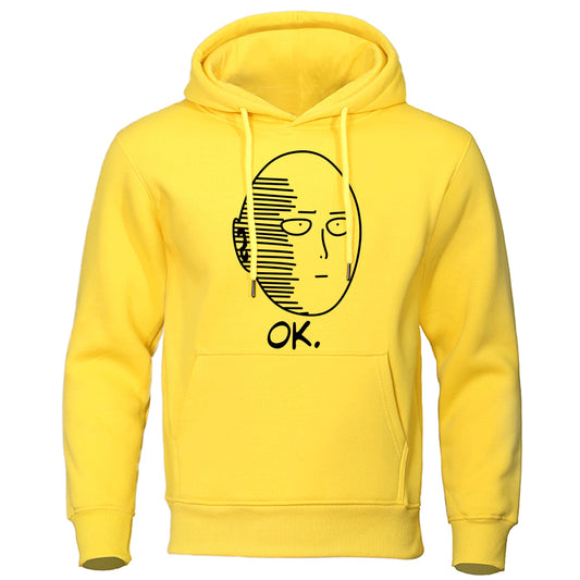 Mens Casual Hooded Sweatshirt One Punch Man Hoodie