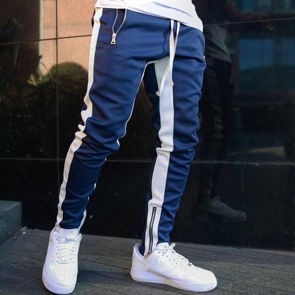 Men Running Pants With Zipper