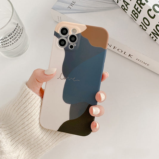 LACK Art geometry Soft Silicone Phone Case For iPhone