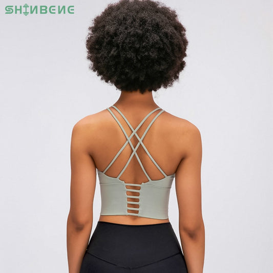 SHINBENE Gym Running Crop Tops Women