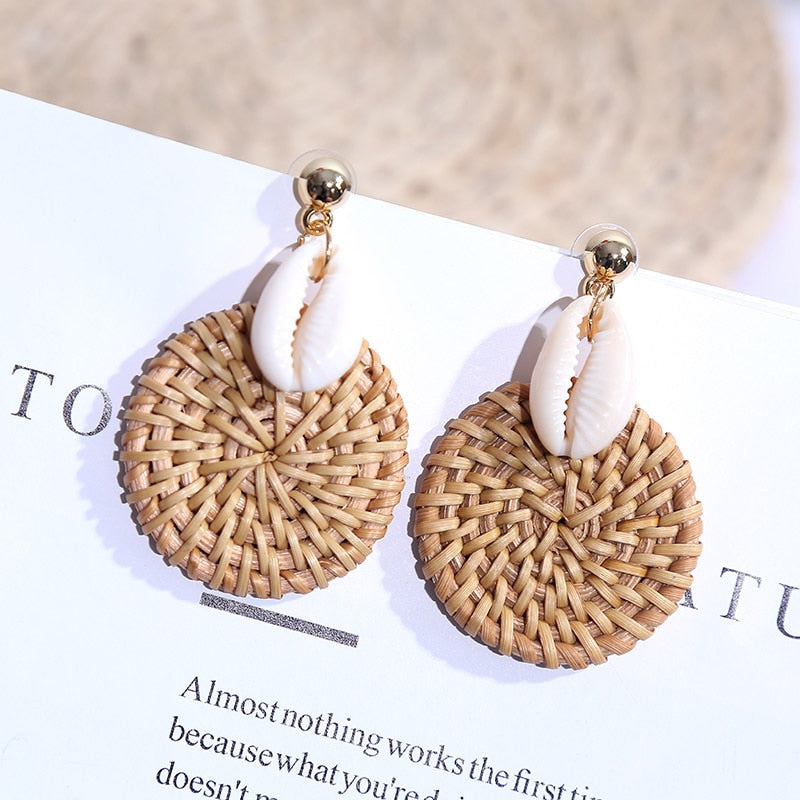 YAOLOGE Korean StyleHandmade Natural Earrings For Women