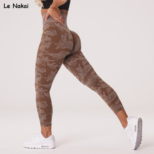 Womens Camo seamless leggings for fitness