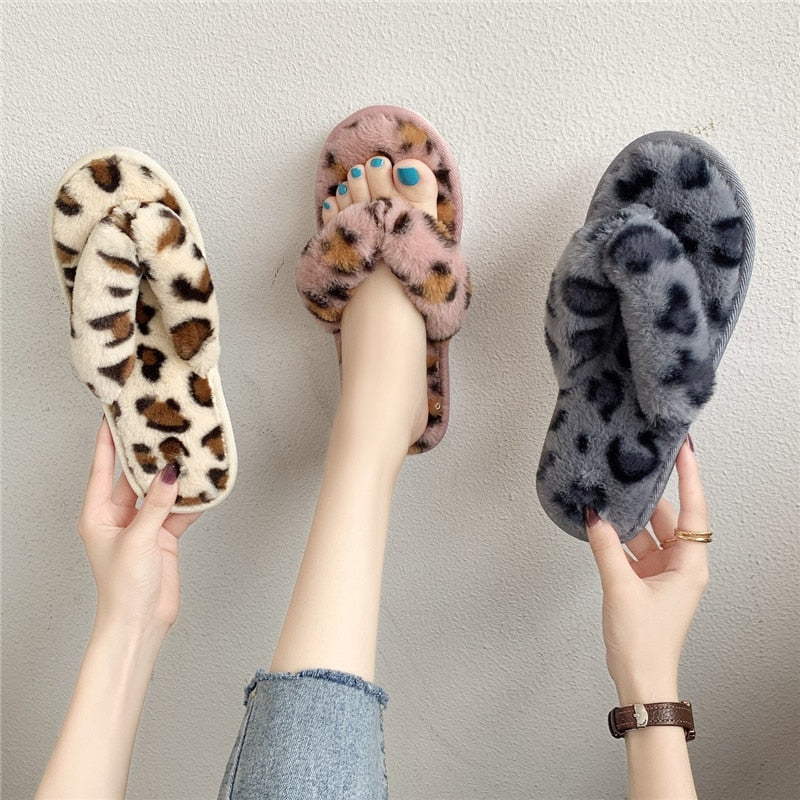 COOTELILI Woman Warm Platform Slippers