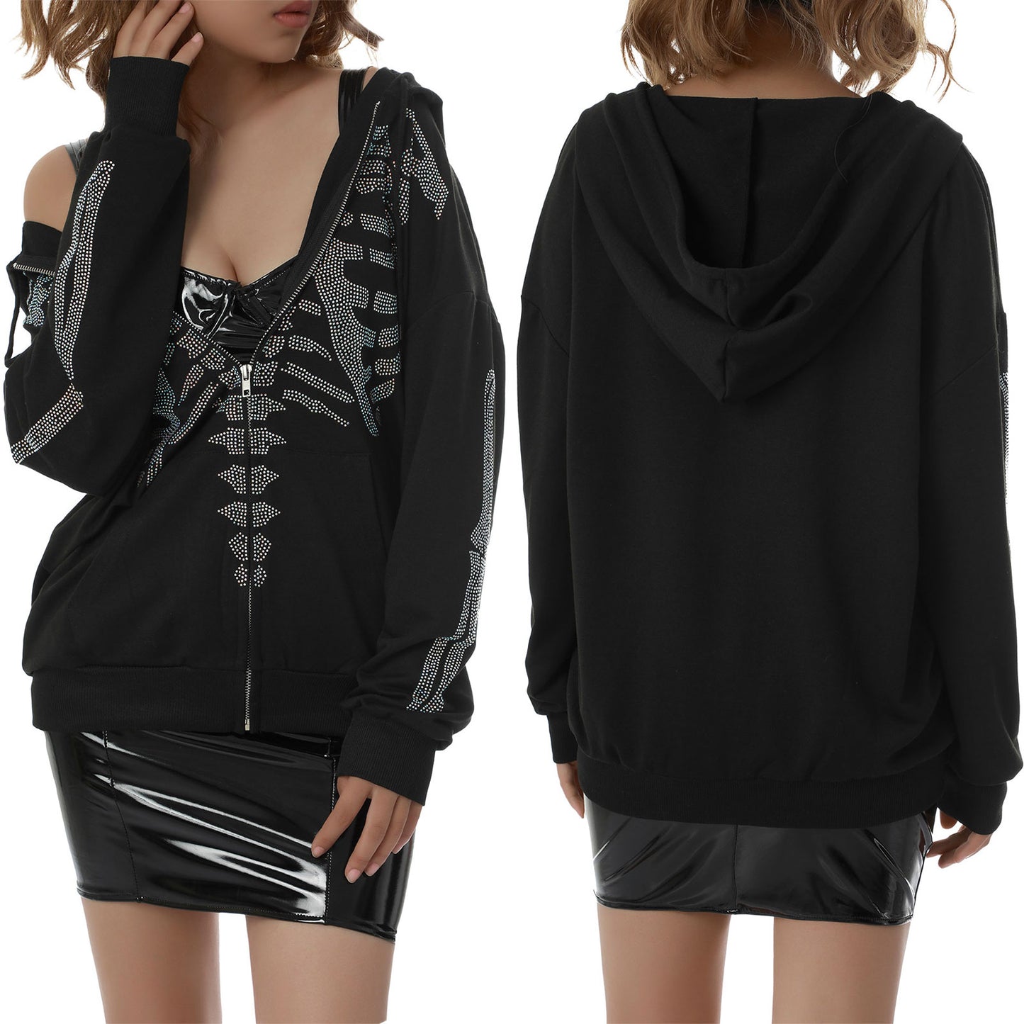 Loose Style Hooded Jacket