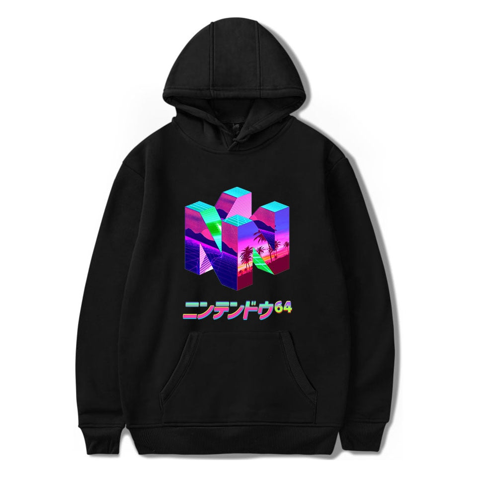 Men's Vaporwave Aesthetics Graphic Hoodie