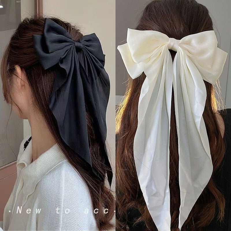 Chiffon Bow Hair Clip Women