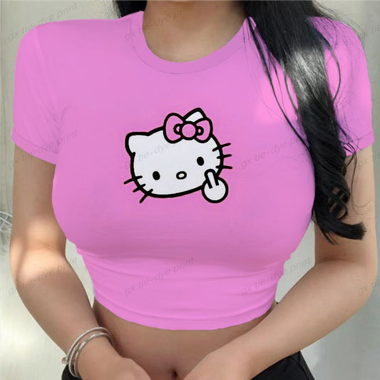 Hello Kitty Printed Women T-shirts